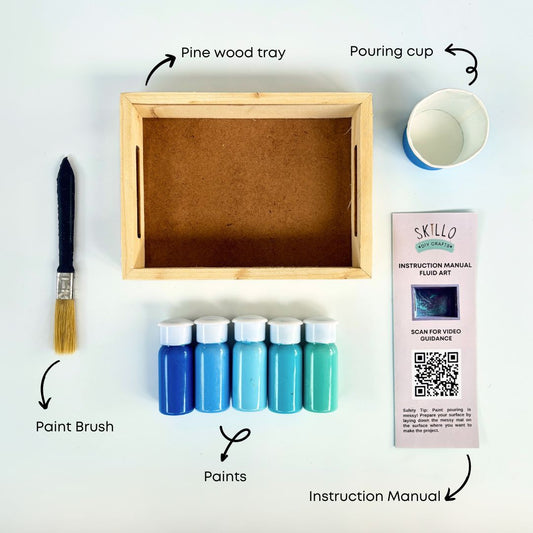 DIY Fluid Art Tray Kit - Sky Dance