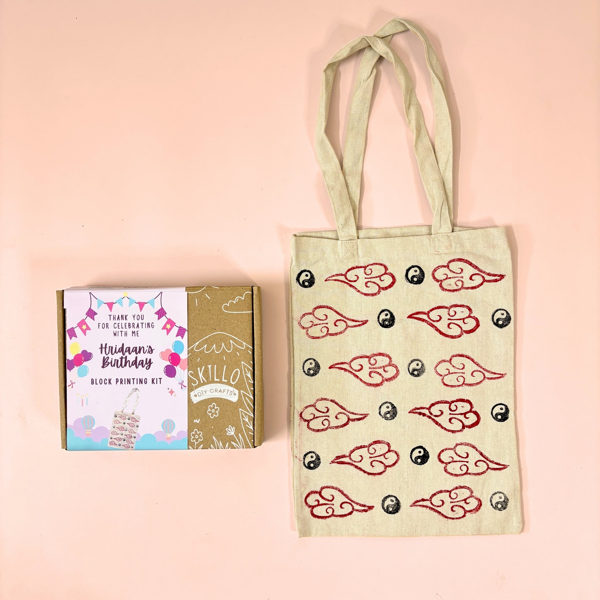 Return Gift - DIY Block Printing on Tote Bag