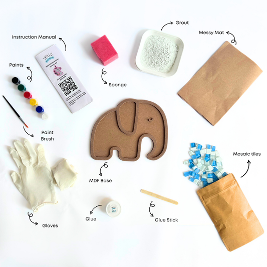 DIY Mosaic Art Kit - Elephant