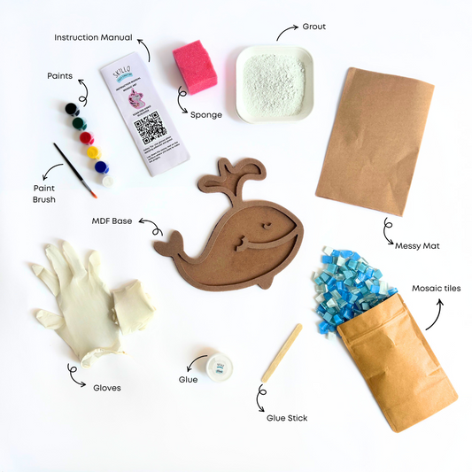 DIY Mosaic Art Kit - Whale