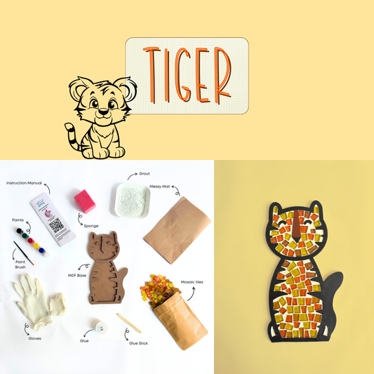 DIY Mosaic Art Kit - Tiger