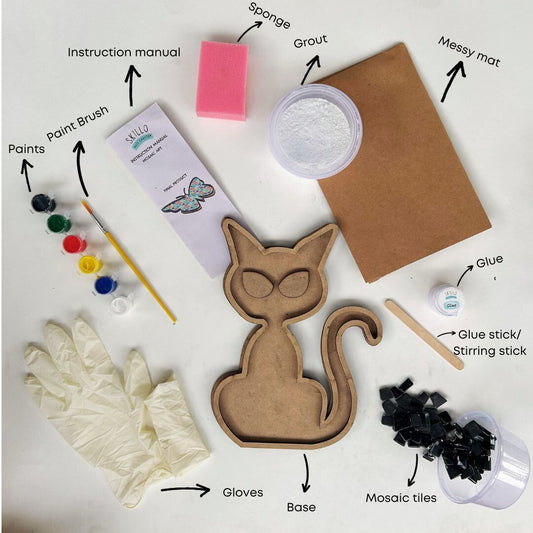 DIY Mosaic Art Kit - Cat