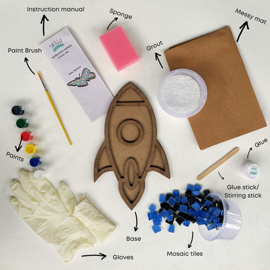 DIY Mosaic Art Kit - Rocket