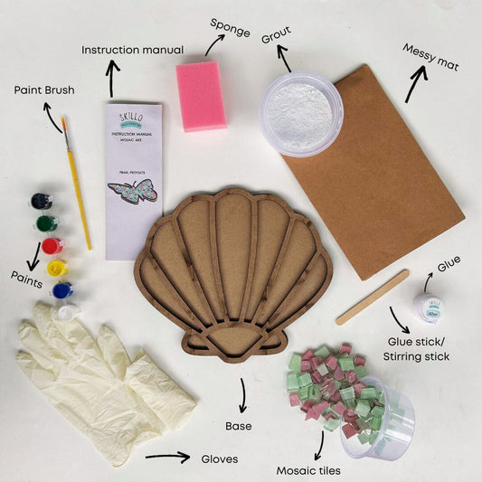 DIY Mosaic Art Kit - Sea Shell